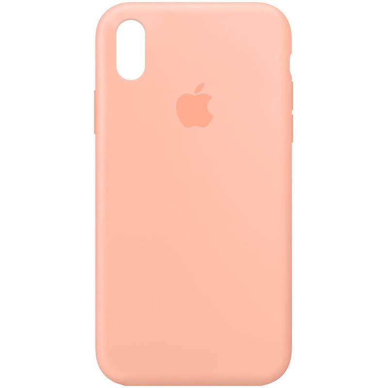 Silicone Case Full Protective (AA) для iPhone X/Xs (5.8") (Grapefruit)-0
