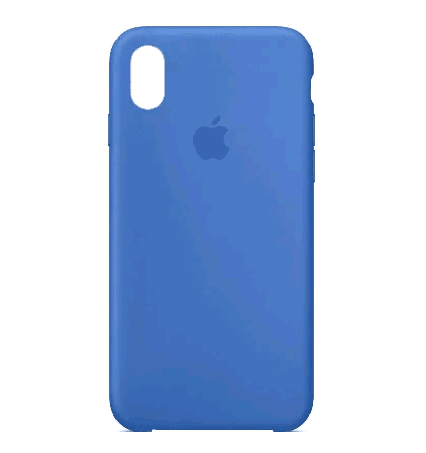 Silicone Case (AA) для iPhone X/Xs (6.1") (Capri Blue)-0
