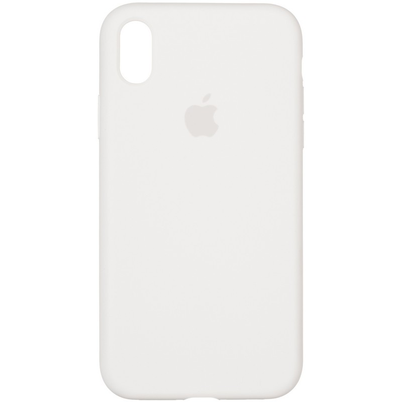 Silicone Case Full Protective (AA) для iPhone XR (White)-0