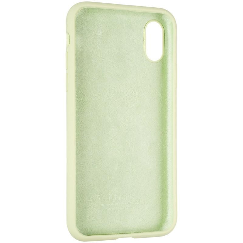 Silicone Case Full Protective (AA) для iPhone X/Xs (5.8") (Avocado)-1
