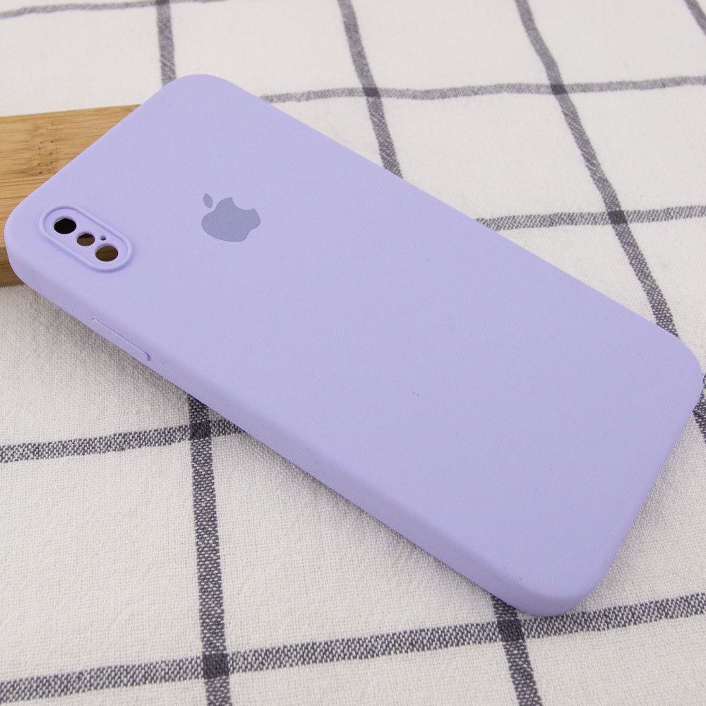 Silicone Case Square Full Camera Protective (AA) для iPhone XS (5.8") (Dasheen)-1