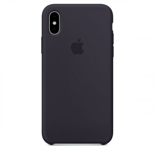 Silicone Case (AA) для iPhone X/Xs (5.8") (Elderberry)-0