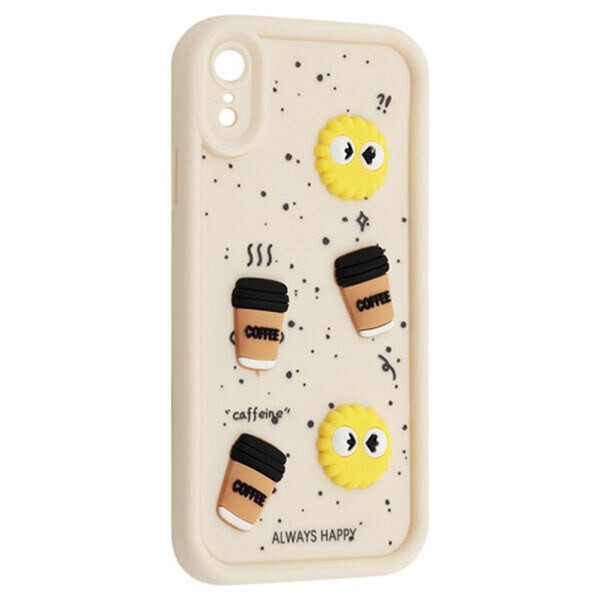 Чохол Pretty Toys для IPhone Xr  (White/Always Happy)-0