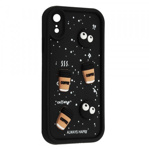 Чохол Pretty Toys для IPhone Xr (Black/Always Happy)-0