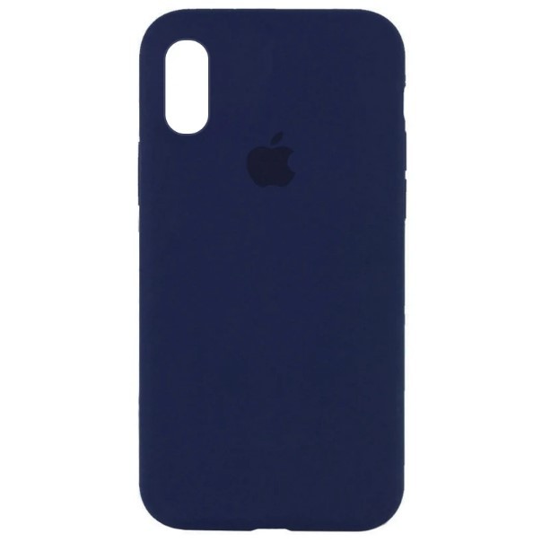 Silicone Case Full Protective (AA) для iPhone XR (Deep navy)-0