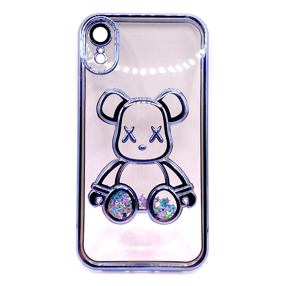 Накладка Cute Shining Bear для IPhone Xr Блакитна-0