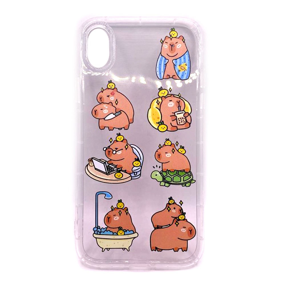 Накладка Transparent in Print для Iphone Xr (Capibara)-0