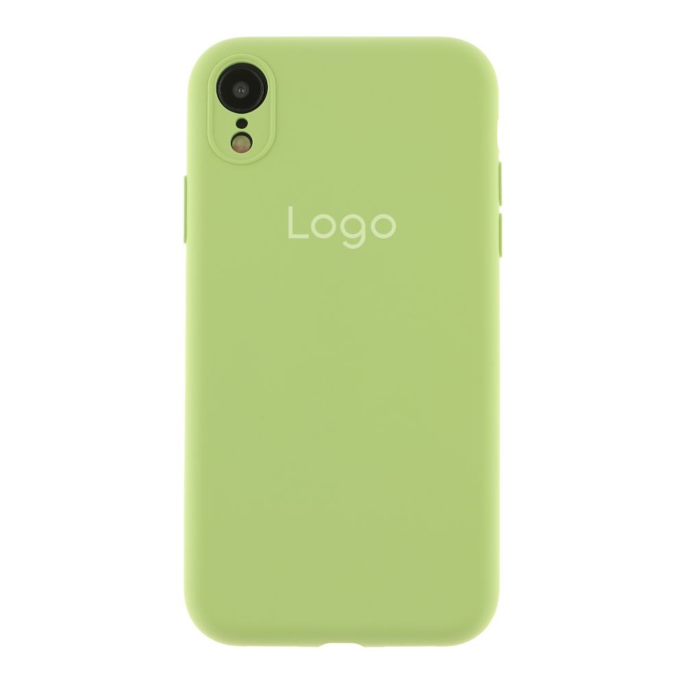 Silicone Case Square Full Camera Protective (AA) для iPhone XR (6.1")  (Avocado)-0