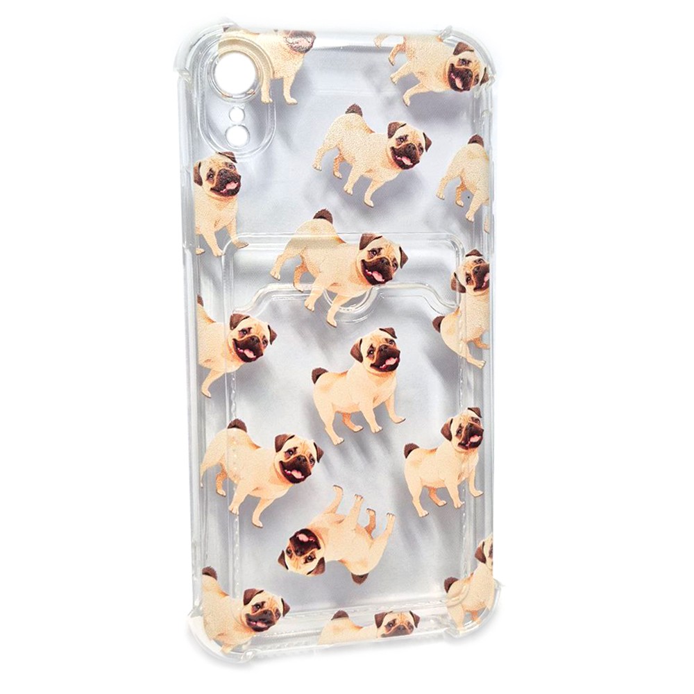 Накладка Space Card Pocket Image для Iphone Xr Мопс-0