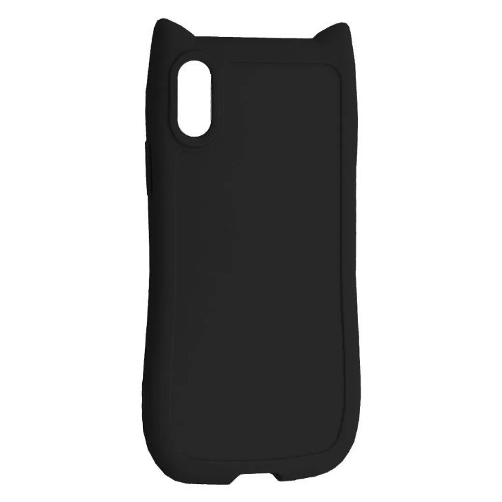Чохол TPU Cat with straps для iPhone 11/Xr (Black)-0