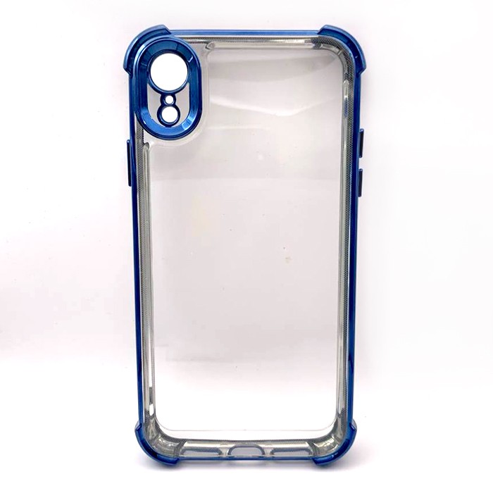 Накладка WXD Electroplated Side Colors для Iphone Xr (Блакитна)-0