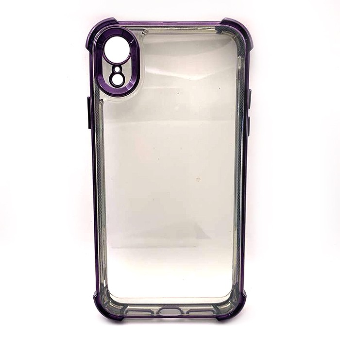 Накладка WXD Electroplated Side Colors для Iphone Xr (Фіолетова)-0