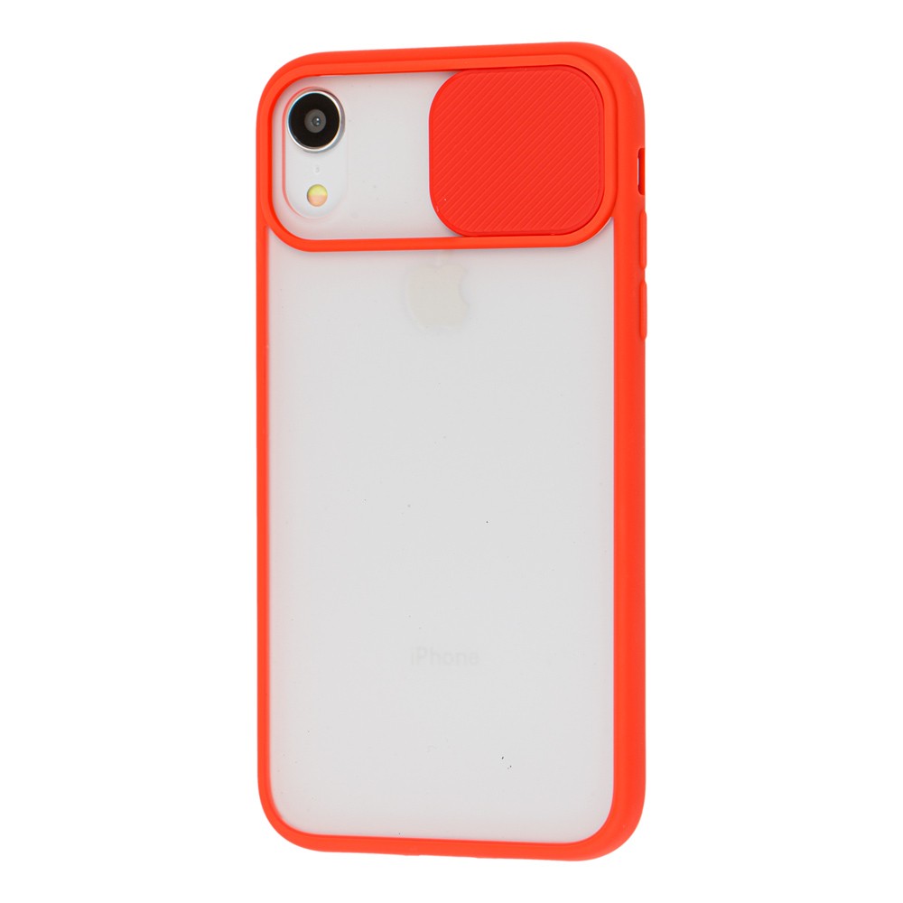 Накладка Camshield mate TPU для IPhone Xr червона шторка-0