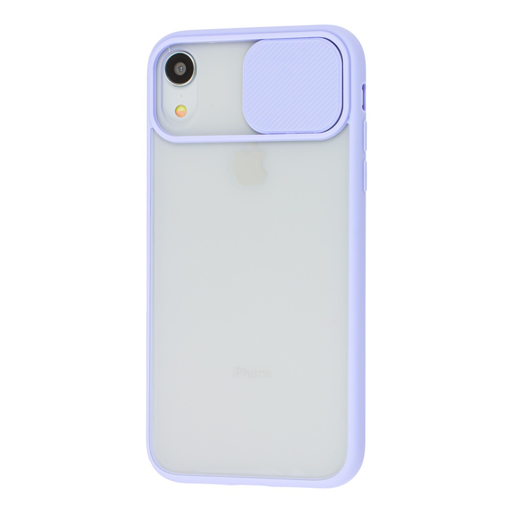 Накладка Camshield mate TPU для IPhone Xr бузкова шторка-0
