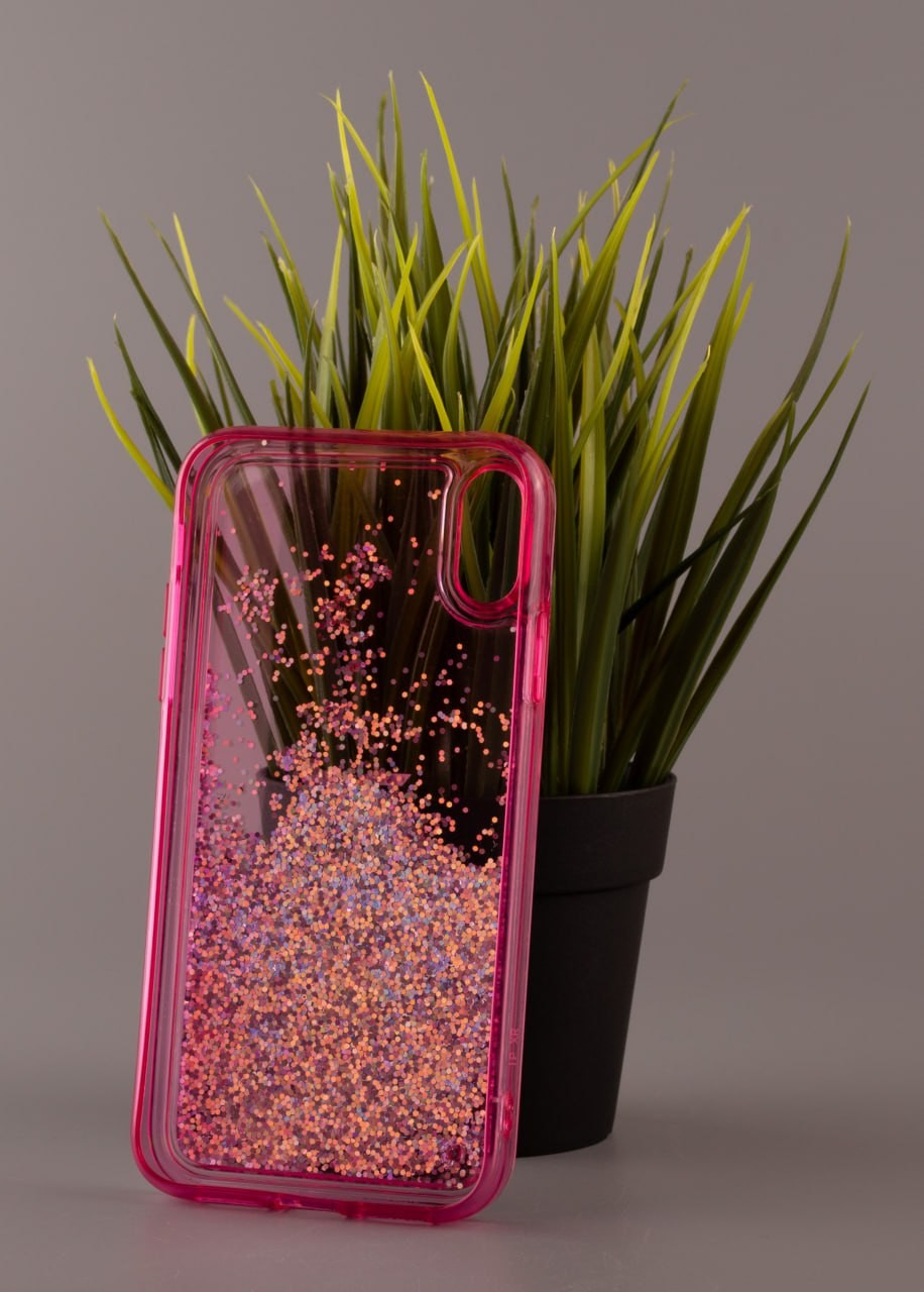 Накладка Fluid Painted для Iphone XR малиновий (переливається)-1