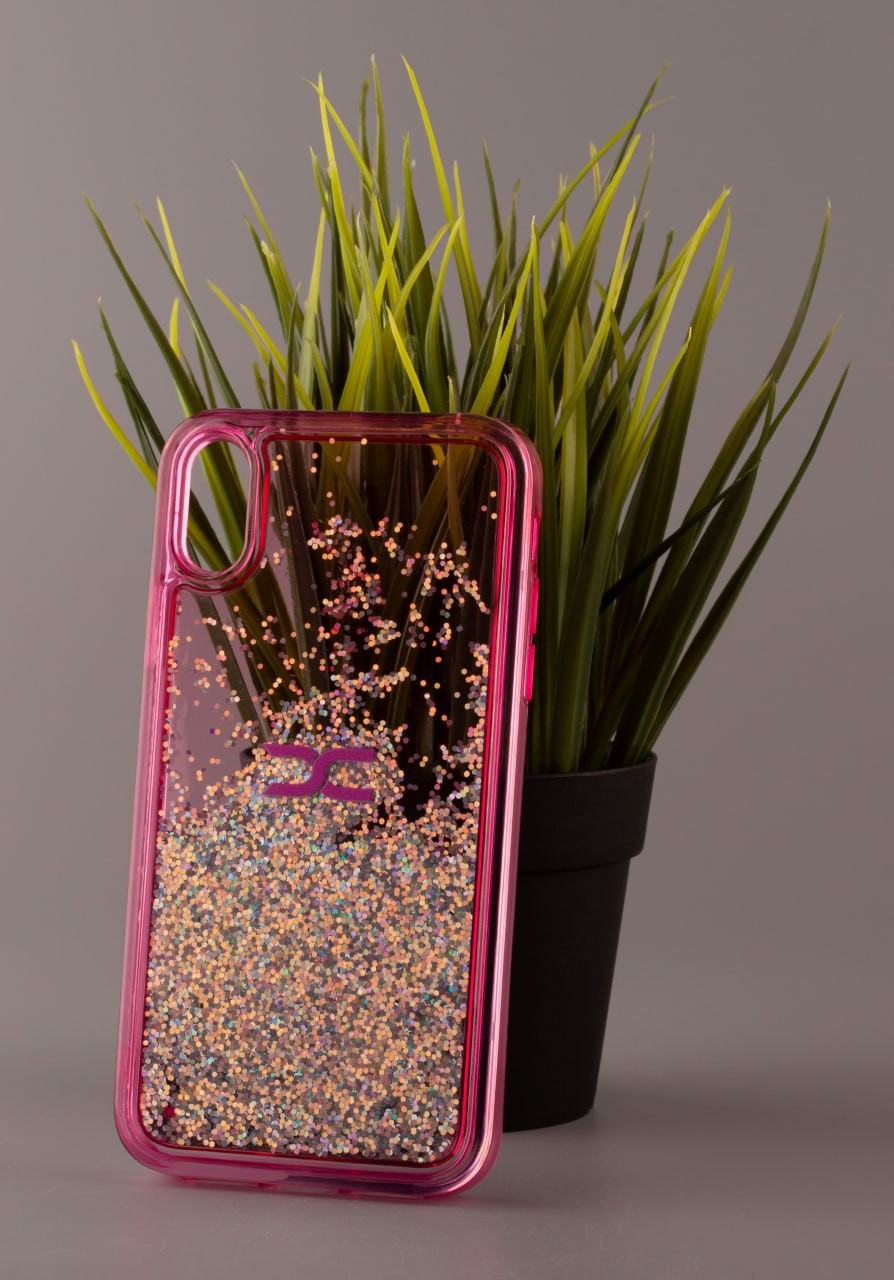 Накладка Fluid Painted для Iphone XR малиновий (переливається)-0