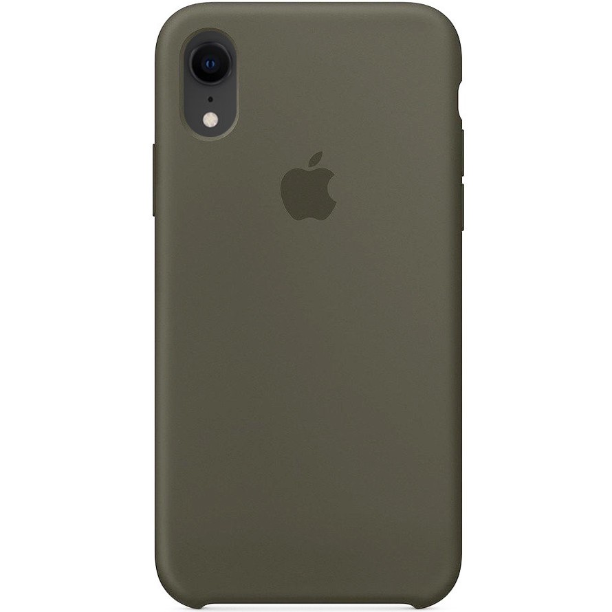 Silicone Case (AA) для iPhone XR (6.1") (Light Olive)-0