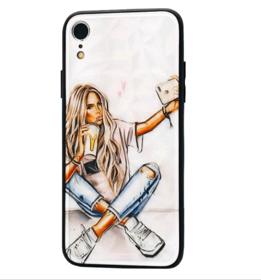 Накладка Ladies для IPhone Xr "Selfie"-0