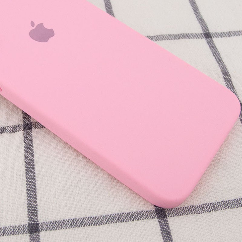 Silicone Case Square Full Camera Protective (AA) для iPhone XR (6.1")  (Light pink)-1