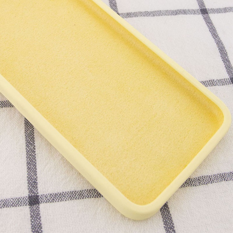 Silicone Case Square Full Camera Protective (AA) для iPhone XR (6.1") (Mellow Yellow)-2