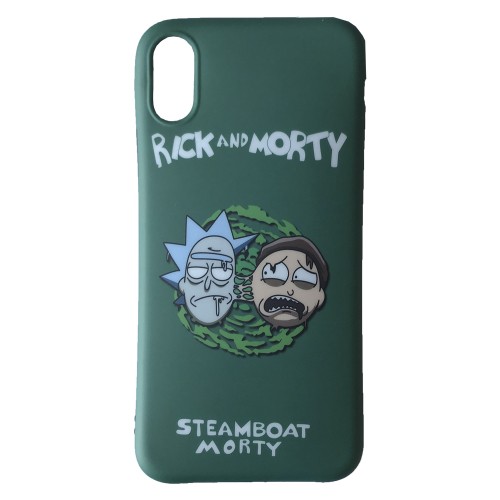 Silicone Print new iPhone XR Rick&Morty-0
