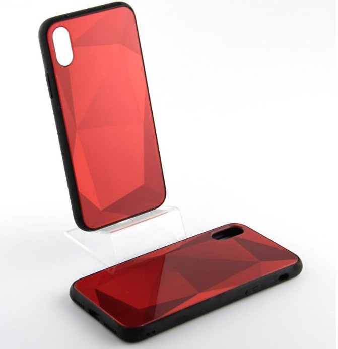 Накладка ROCK 3D Crystal для iPhone Xr червона-0