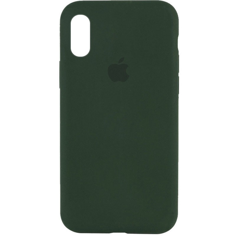 Silicone Case Full Protective (AA) для iPhone XR (Cyprus Green)-0