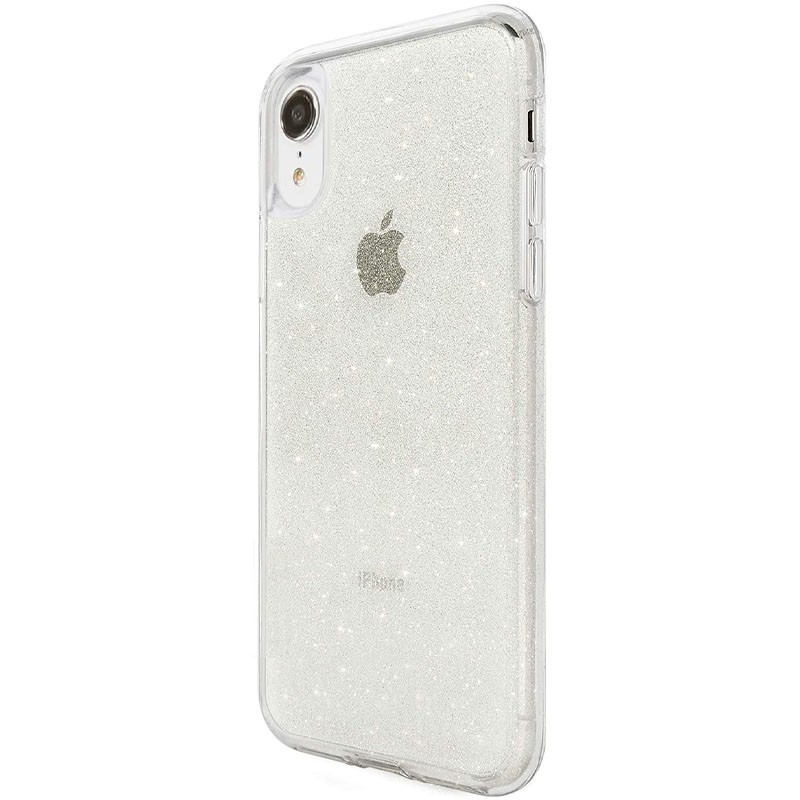 Накладка Molan Cano Glossy Jelly для IPhone Xr прозора з блискітками-0
