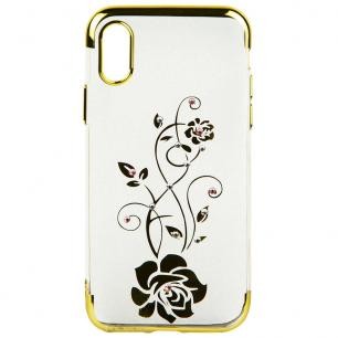 Накладка Diamond Flower для Iphone XR (Золото)-0