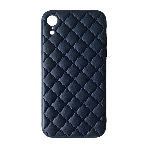 Накладка Stitched leather для  iPhone Xr Синя-0