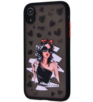 WAVE Cartoon Case  iPhone Xr (little black dress)-0