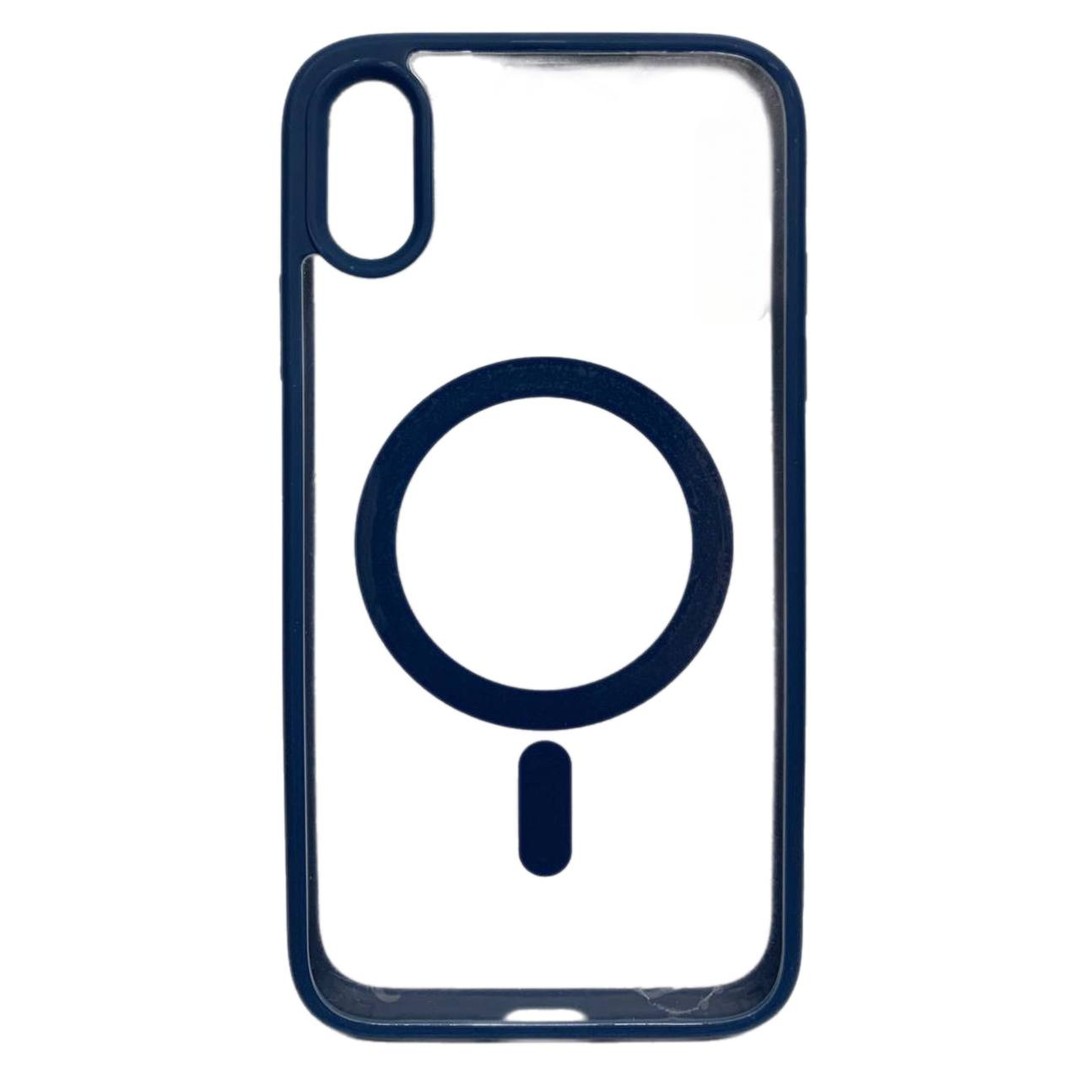 Накладка Magsafe MATTE ACRYLIC для iPhone Xr синя-0