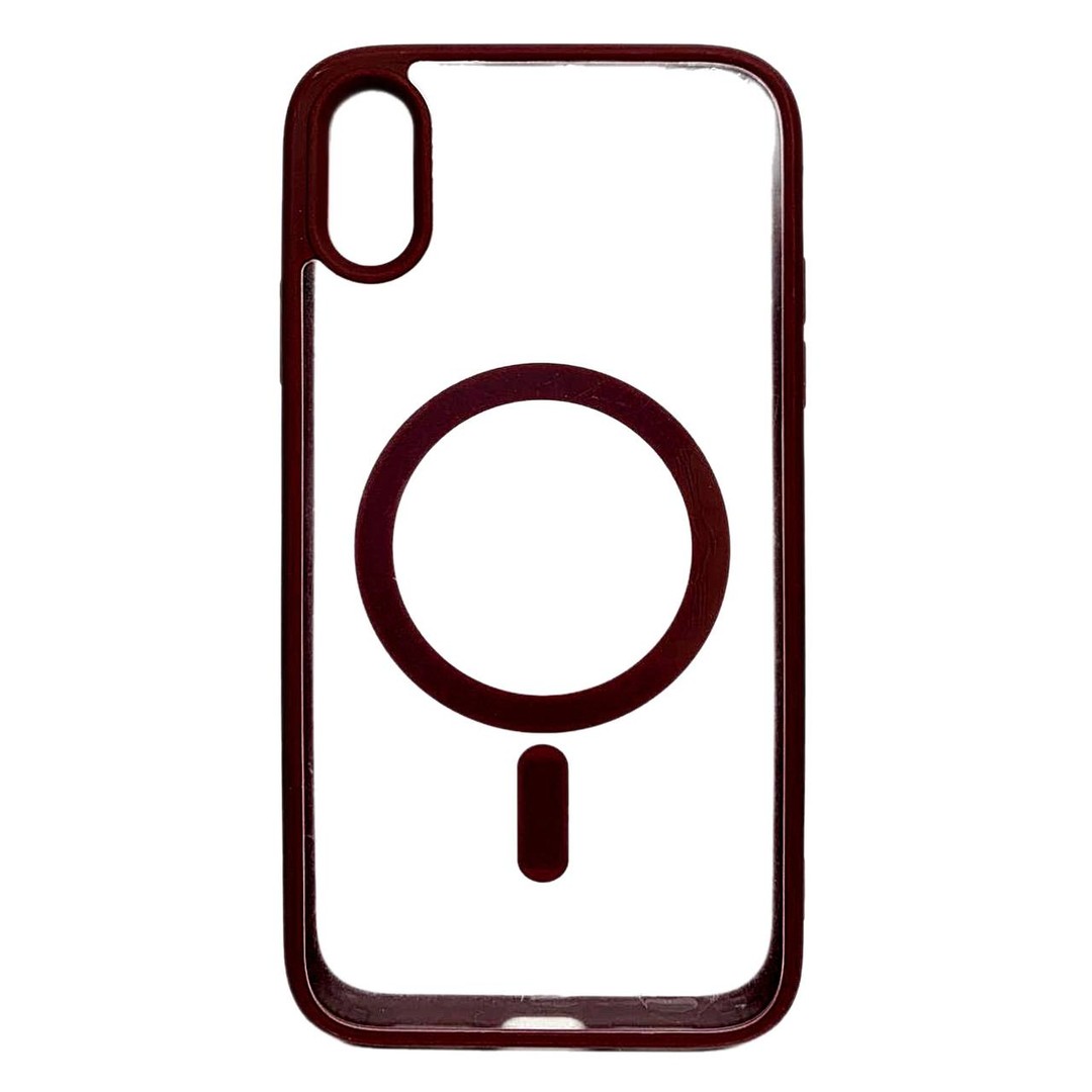 Накладка Magsafe MATTE ACRYLIC для iPhone Xr марсала-0
