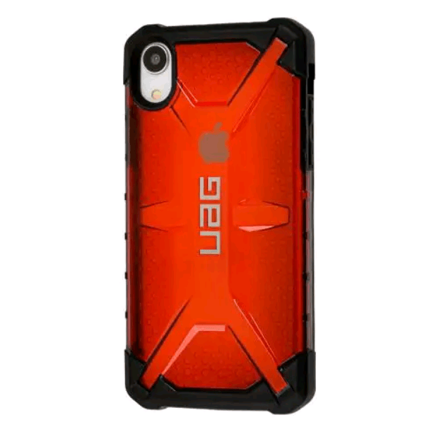 Накладка UAG для iPhone XR (Прозорий, червоний)-0