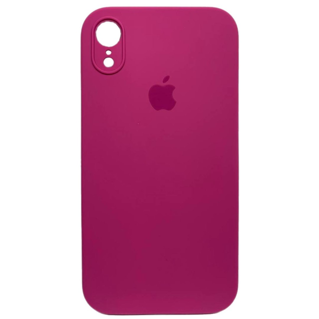 Silicone Case Square Full Camera Protective (AA) для iPhone XR (6.1") (Dragon Fruit)-0