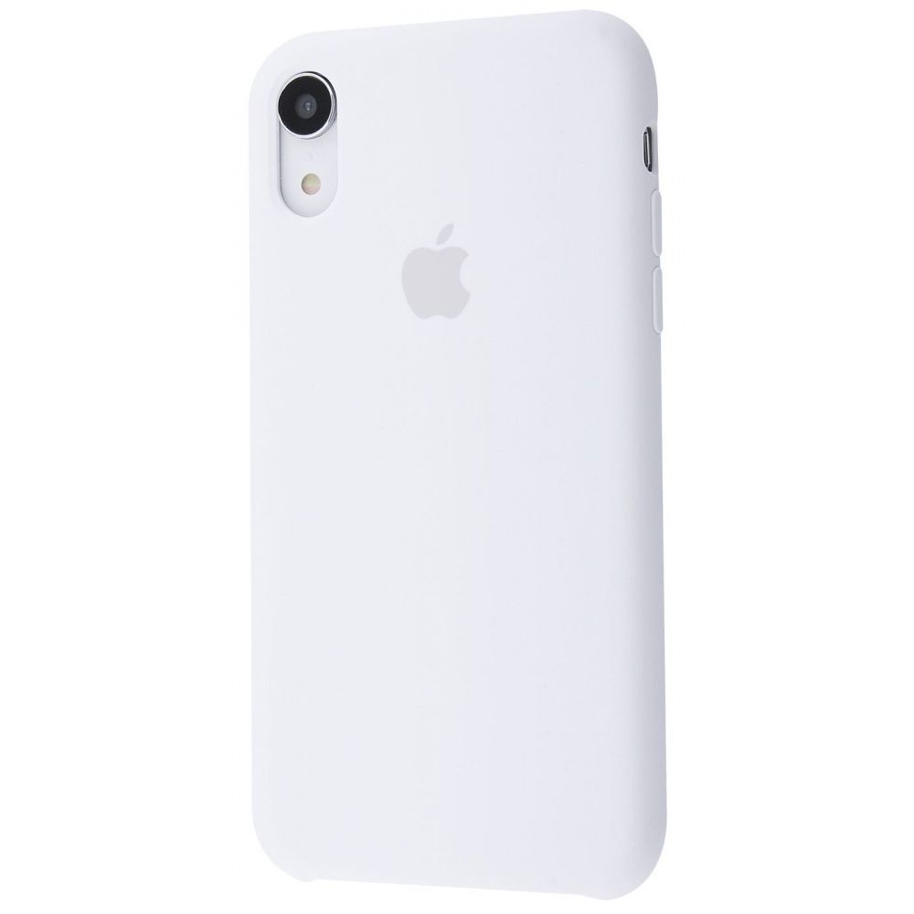 Silicone Case (AA) для iPhone XR (6.1") (White)-0