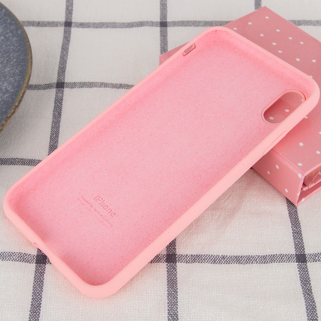 Silicone Case Full Protective (AA) для iPhone XR (Pink)-2