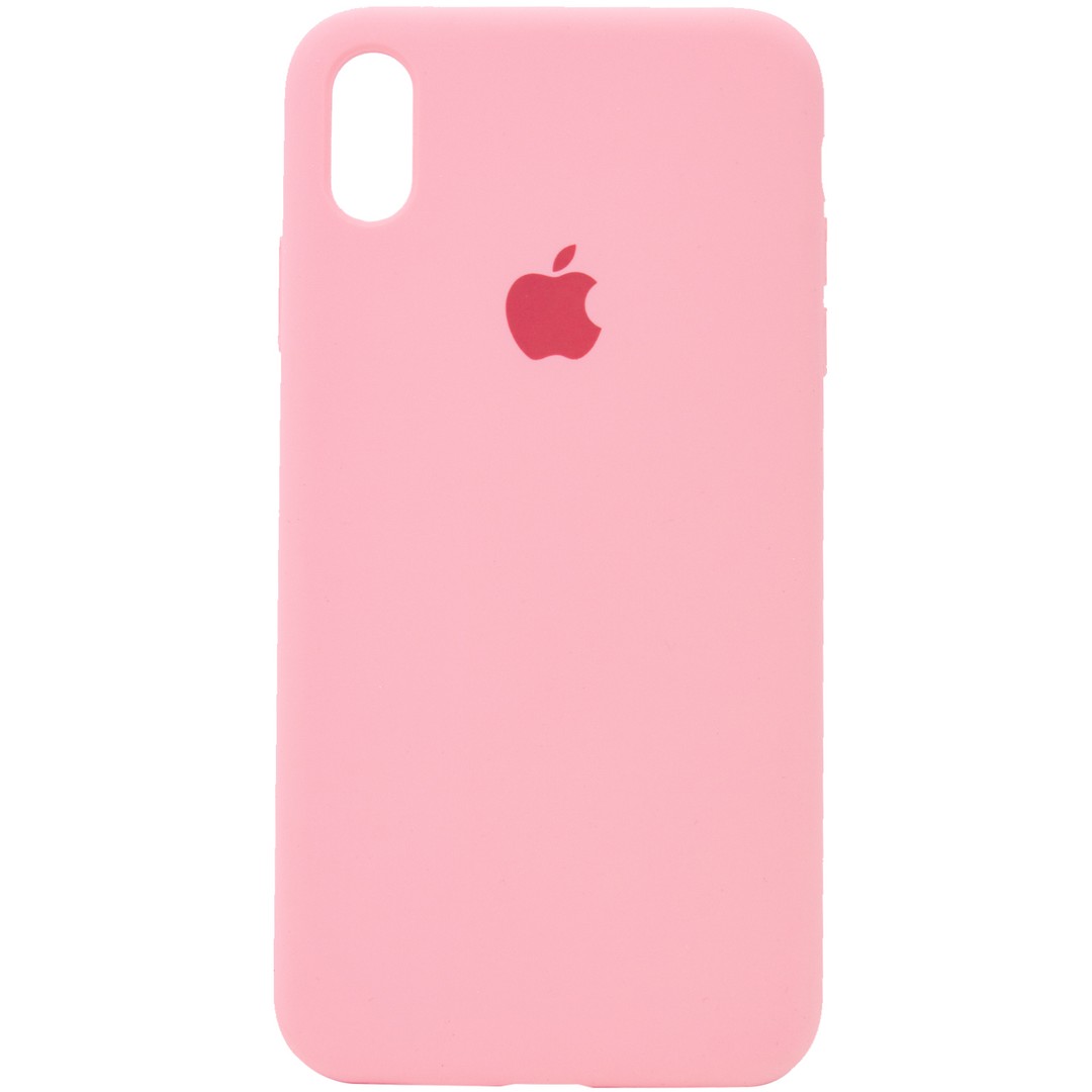 Silicone Case Full Protective (AA) для iPhone XR (Pink)-0