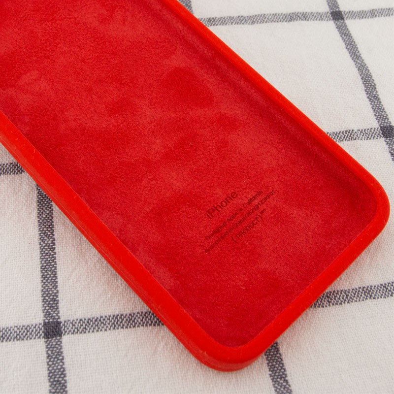 Silicone Case Square Full Camera Protective (AA) для iPhone XR (6.1")  (Red)-1