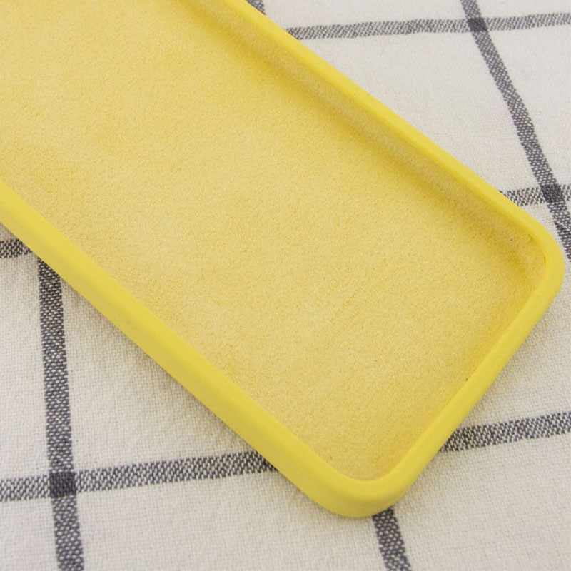 Silicone Case Square Full Camera Protective (AA) для iPhone XR (6.1") (Canary Yellow)-2