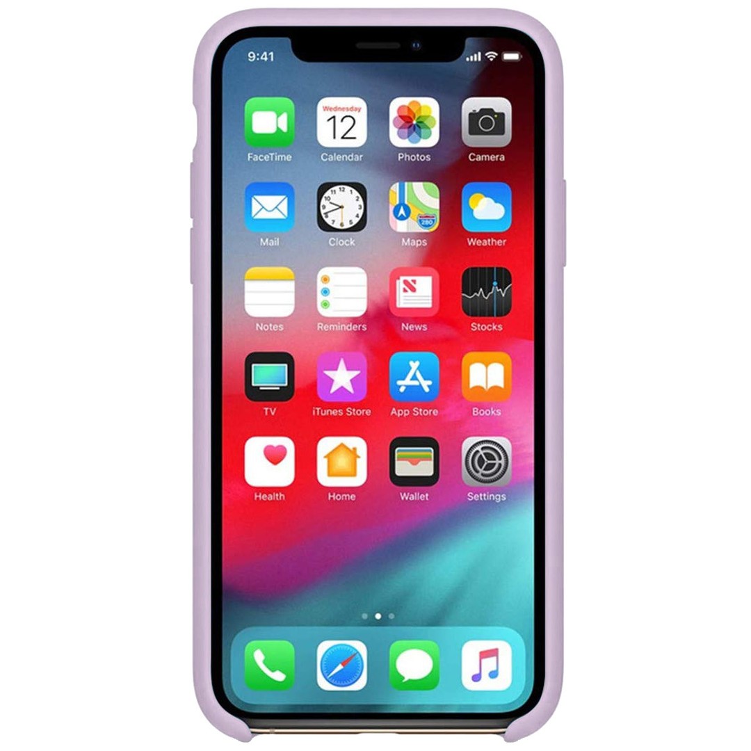 Silicone Case (AA) для iPhone XR (6.1") (Lavender)-1