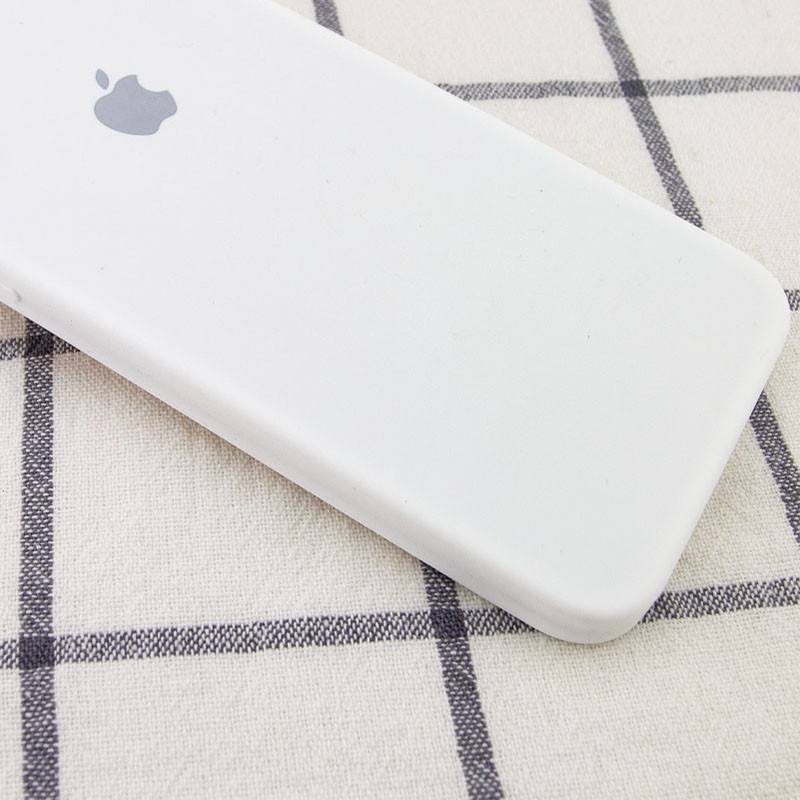 Silicone Case Square Full Camera Protective (AA) для iPhone XR (6.1")  (White)-1