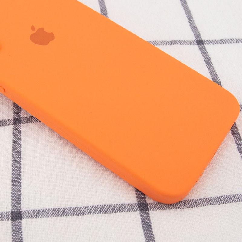 Silicone Case Square Full Camera Protective (AA) для iPhone XR (6.1")  (Papaya)-1