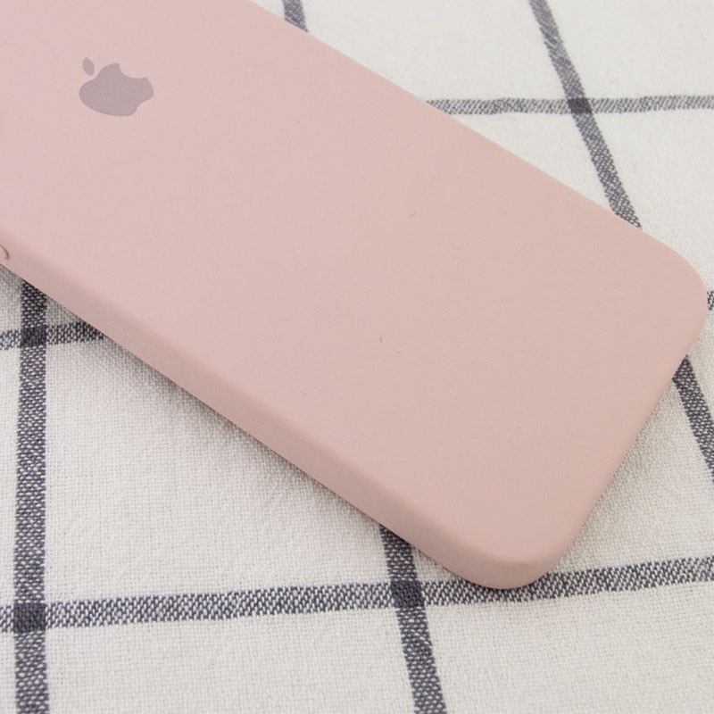 Silicone Case Square Full Camera Protective (AA) для iPhone XR (6.1")  (Pink Sand)-1