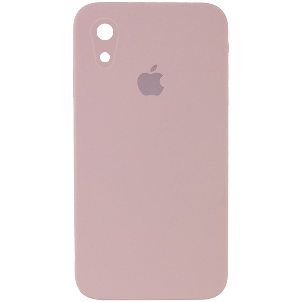 Silicone Case Square Full Camera Protective (AA) для iPhone XR (6.1")  (Pink Sand)-0