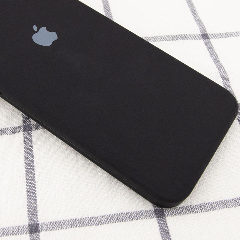 Silicone Case Square Full Camera Protective (AA) для iPhone XR (6.1")  (Black)-1