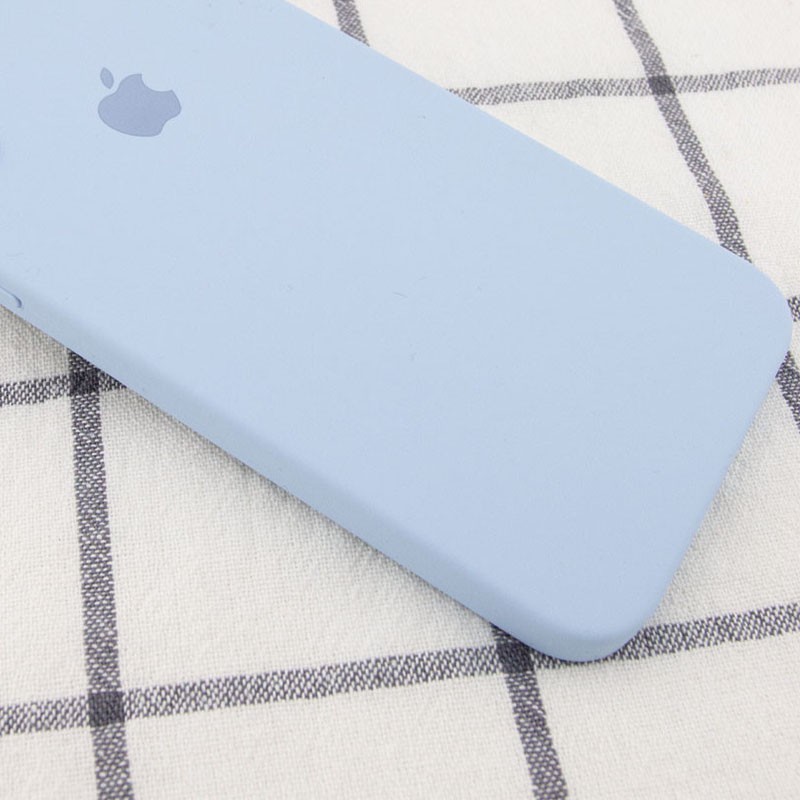 Silicone Case Square Full Camera Protective (AA) для iPhone XR (6.1")  (Mist Blue)-1