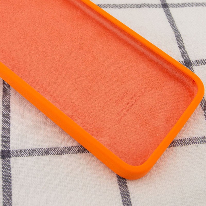 Silicone Case Square Full Camera Protective (AA) для iPhone XR (6.1")  (Bright Orange)-2