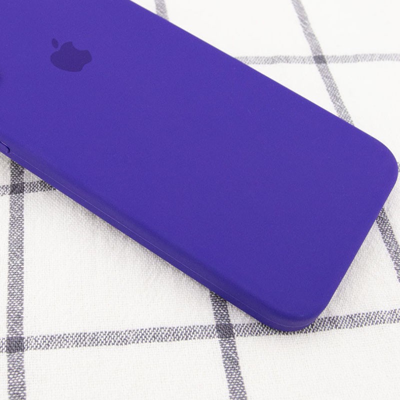 Silicone Case Square Full Camera Protective (AA) для iPhone XR (6.1") (Ultra Violet)-1