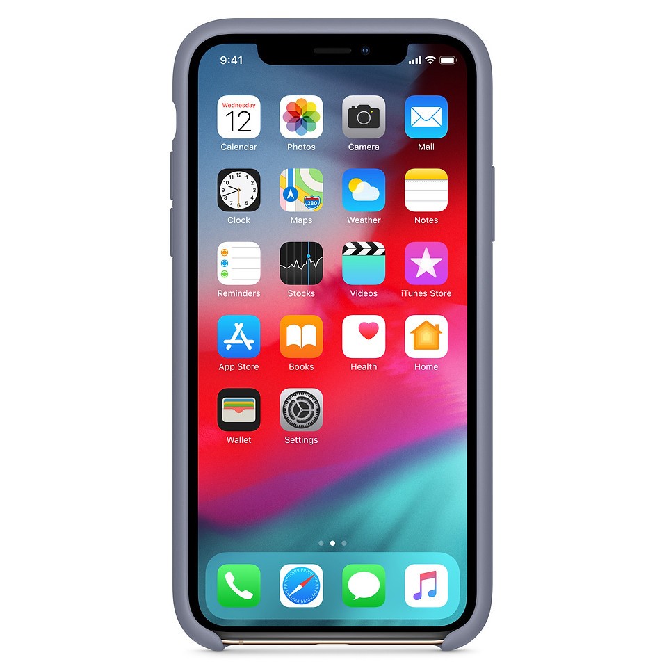 Silicone Case (AA) для iPhone XR (6.1") (Lavender Grey)-1